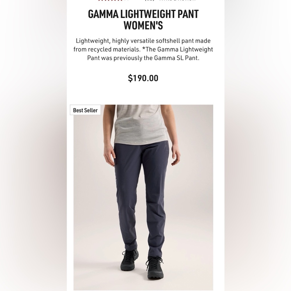 Arcteryx Gamma Lightweight pant